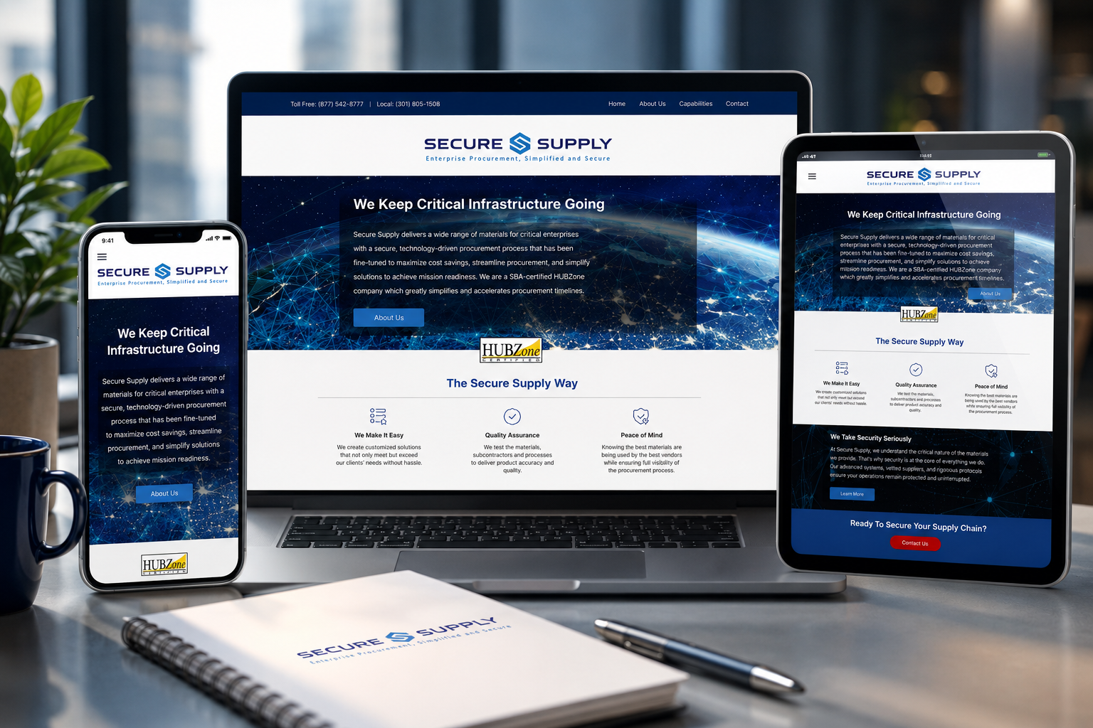 Secure Supply website